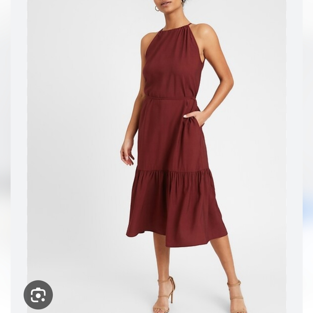 NWT Banana Republic Halter Midi Dress